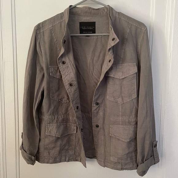 Sanctuary gray shirt jacket - Picture 1 of 6